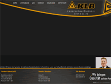 Tablet Screenshot of klb-laser.de